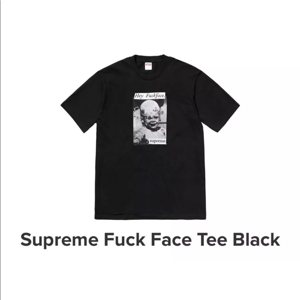 Supreme F*ck Face SS18w6. XL. Authentic